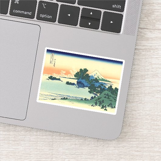 Shichiri Beach in de provincie Sagami Sticker (Detail)