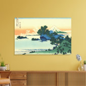 Shichiri strand in de provincie Sagami door Hokusa Canvas Afdruk (Insitu (Woonkamer))
