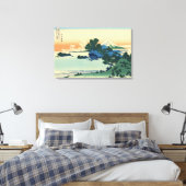 Shichiri strand in de provincie Sagami door Hokusa Canvas Afdruk (Insitu (Slaapkamer))