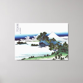 Shichirihama in de provincie Sagami Canvas Afdruk