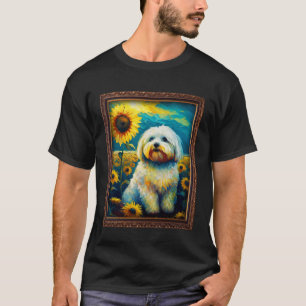 Shichon schilderij zonnebloem moeder vrouwen bloem t-shirt