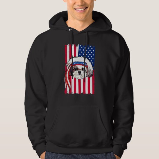 Shid Tzu Dog Hoodie (Voorkant)