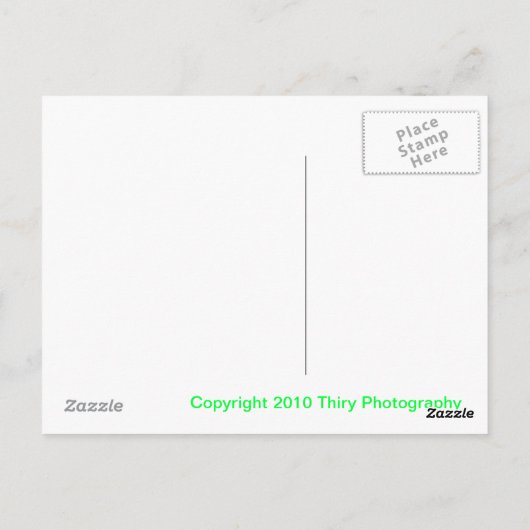 Shidler Water Herfst Briefkaart (Achterkant)