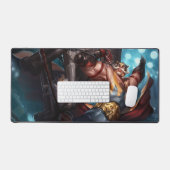 Shield Bearer Gaming Desk Mat | tankkampioenen (Keyboard & Muis)