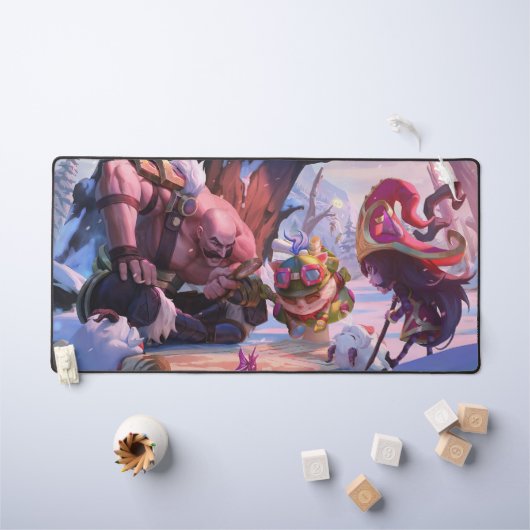Shield Bearer Gaming Desk Mat | tankkampioenen (Kindertafel)