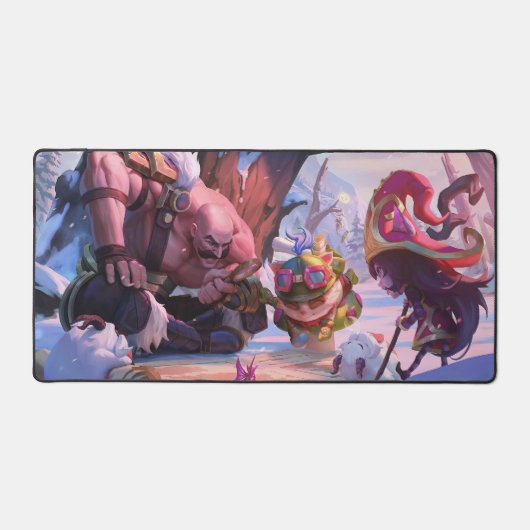 Shield Bearer Gaming Desk Mat | tankkampioenen (Voorkant)