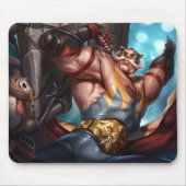 Shield Bearer Gaming Mousepad | Pad met krijgerthe Muismat (Voorkant)