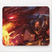 Shield Bearer Gaming Mousepad | Pad met krijgerthe Muismat (Voorkant)