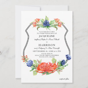 Shield Bloemen Waterverf Herfst Sinaasappel Mum Th Kaart
