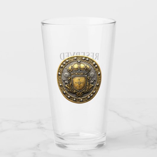 Shield | GERESERVEERD | Gepersonaliseerde 16 oz Li Glas (Voorkant)