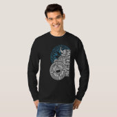 Shield Maiden Warrior Valhalla Norse Compass Vikin T-shirt (Voorkant volledig)
