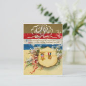 Shield Medal Groot Leger van de Republiek Bloemen Briefkaart (Staand voorkant)