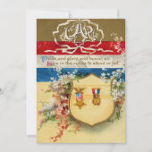 Shield Medal Groot Leger van de Republiek Bloemen Kaart (Voorkant)