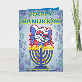 SHIELD MOUSE Happy Hanukkah Kaart 2016