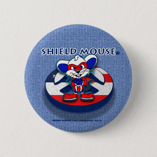 SHIELD MOUSE Patriotic Peace (Blue Jean)-Button Ronde Button 5,7 Cm