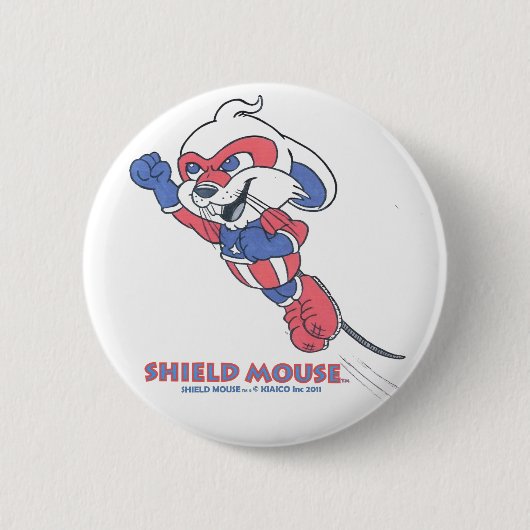 SHIELD MOUSE RONDE BUTTON 5,7 CM (Voorkant)