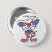 SHIELD MOUSE RONDE BUTTON 7,6 CM (Voorkant /achterkant)