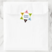 "Shield of Hamantaschen" Happy Purim Sticker (Tas)