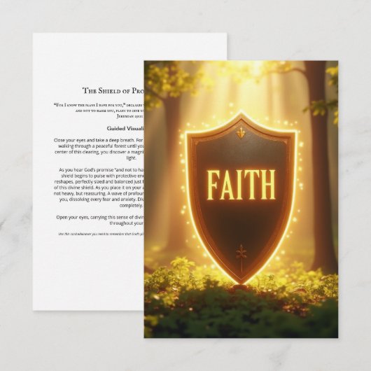 Shield of Protection Meditatie Kaart (Voorkant / Achterkant)