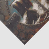 Shield Uitzicht Viking Ships Decoupage Tissuepapier (Detail)