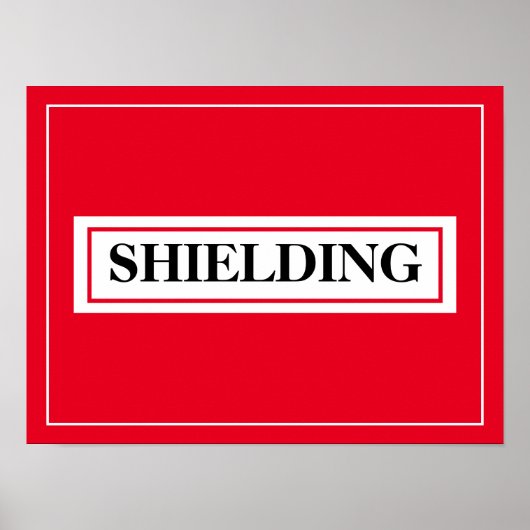 SHIELDING POSTER (Voorkant)