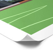 Shielfield Park, Berwick op Tweed. Haynes Style Poster (Hoek)