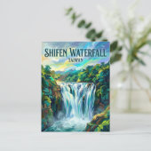 Shifen-waterval Taiwan Briefkaart (Staand voorkant)