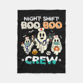 Shift Boo Boo Crew Nurse Ghost Halloween Nurses Ru Fleece Deken (Voorkant)