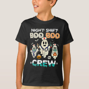 Shift Boo Boo Crew Nurse Ghost Halloween Nurses Ru T-shirt