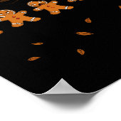 Shift Nurse Pain Scale Funny Gingerbread Rn Christ Poster (Hoek)