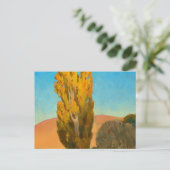 Shifting Light on a Poplar, 1930 van Maynard Dixon Briefkaart (Staand voorkant)