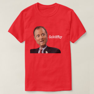 Shifty Adam Schiff grappige politieke karikatuur T-shirt