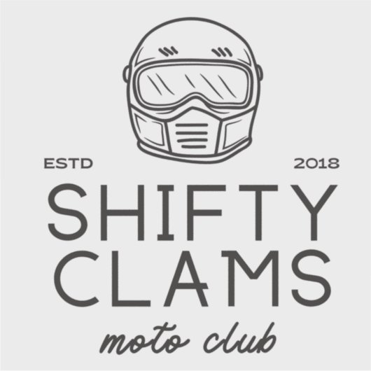 Shifty Clams Vinyl Sticker (Voorkant)