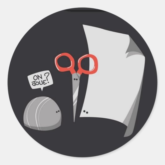 Shifumi Ronde Sticker (Voorkant)