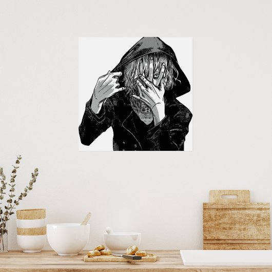 shigaraki pose poster (Keuken)