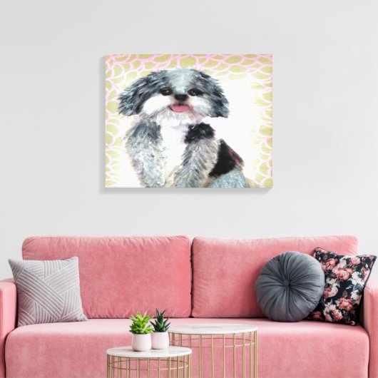 Shih-Poo Canvas Afdruk (Insitu (Woonkamer))
