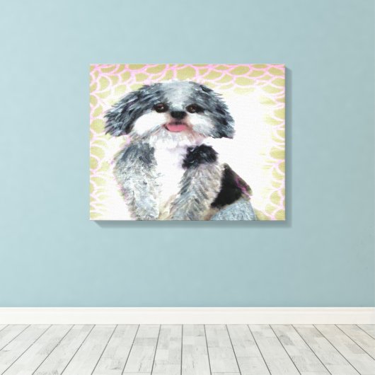Shih-Poo Canvas Afdruk (Insitu (Houten vloer))