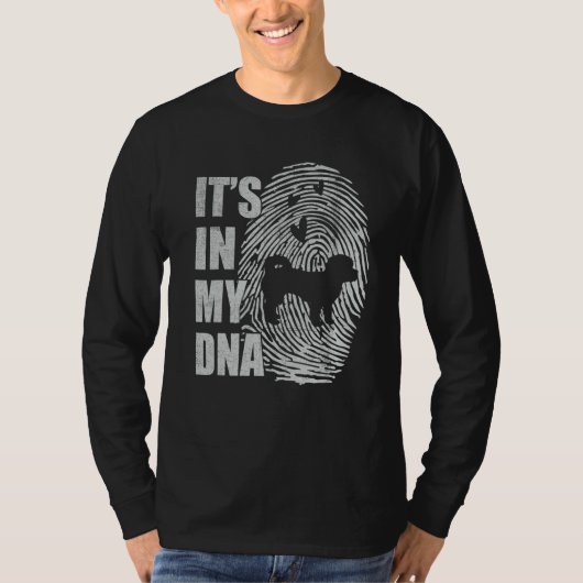 Shih Poo DNA Dog Mom Dad Dog T-shirt (Voorkant)