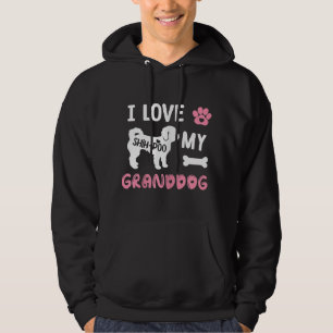 Shih-poo hond oma geschenken Ik hou van mijn opa h Hoodie