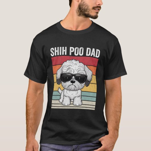 Shih Poo Papa  Shih Poo T-shirt (Voorkant)