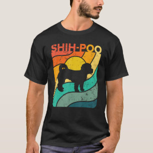 Shih Poo Sunset mama papa T-shirt