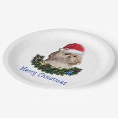 Shih-Tsu Dog-kerstartikelen Papieren Bordje (Gekanteld)