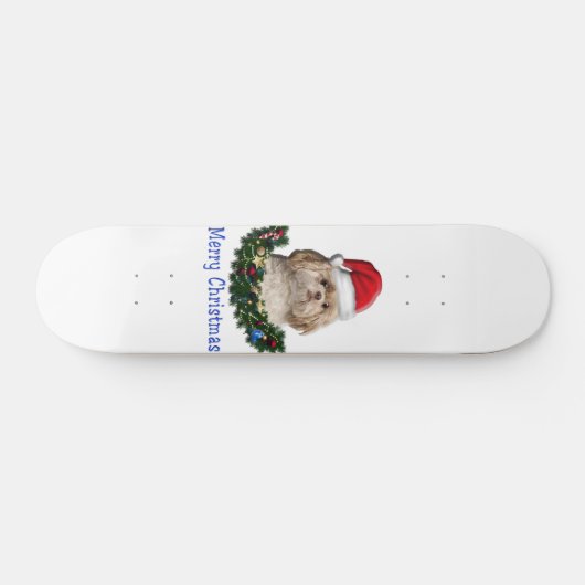 Shih-Tsu Dog-kerstartikelen Skateboard (Horizontaal)