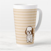 shih tsz dog latte mok (Rechterhoek)