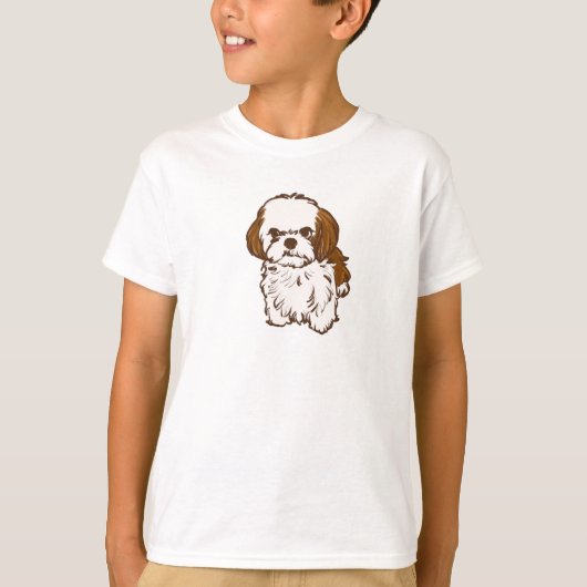 shih tsz dog t-shirt (Voorkant)