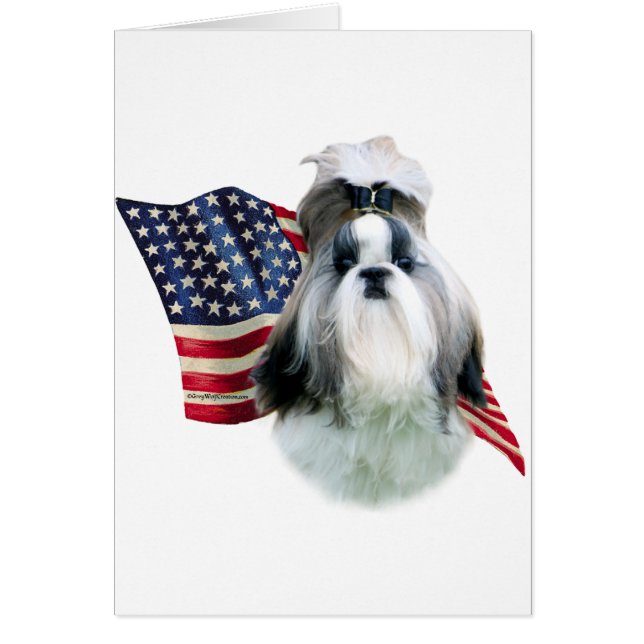 Shih Tzu 2 Vlag (Voorkant)