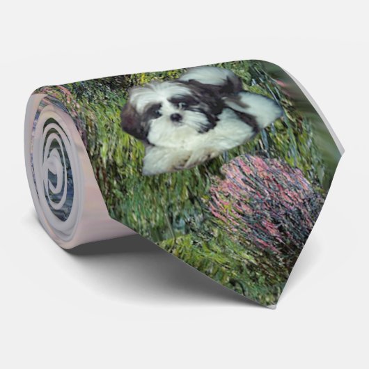 Shih Tzu (A) bij de Seine Stropdas (Opgerold)