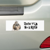 Shih Tzu aan boord Bumpersticker (Op auto)