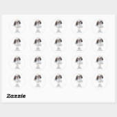 Shih Tzu Adreslabel Ronde Sticker (Vel)
