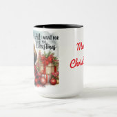 Shih Tzu Alles wat ik wil voor Christmas Coffee Mo Mok (Midden)